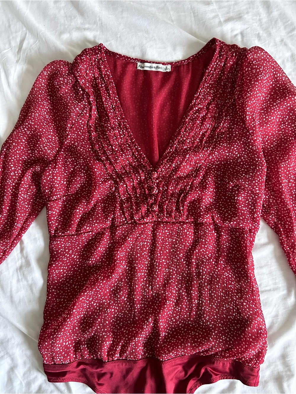 Abercrombie & Fitch | V-Neck Long Sleeve Bodysuit - Picture 4 of 7